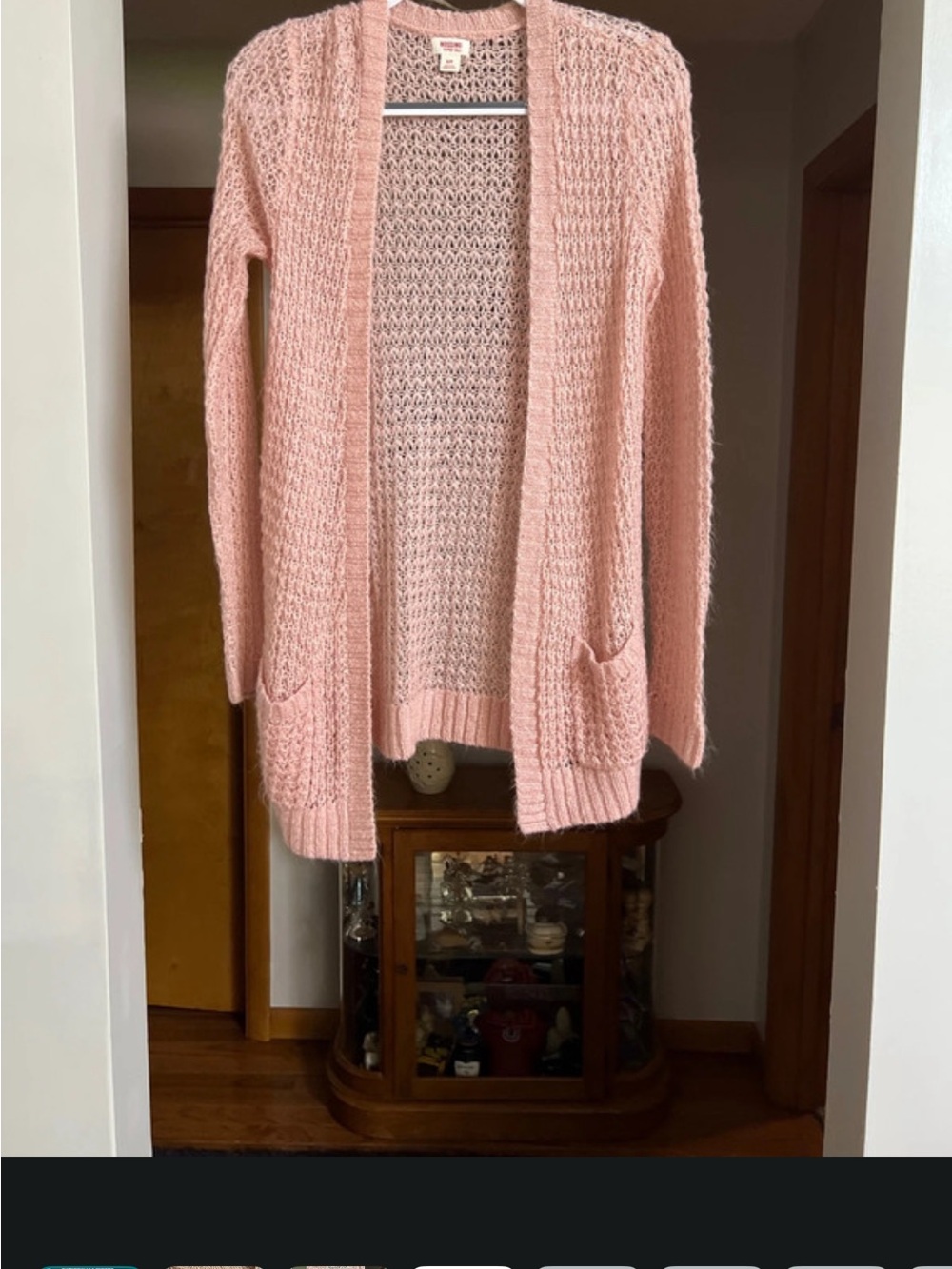 Mossimo Supply Co. Blush Pink Open-Front Knit Cardigan